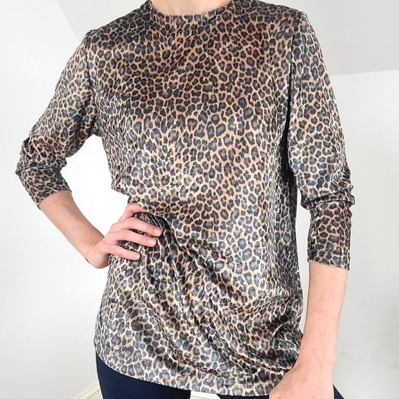 VINTAGE - Leopard print velvet top - Picture 8 of 13